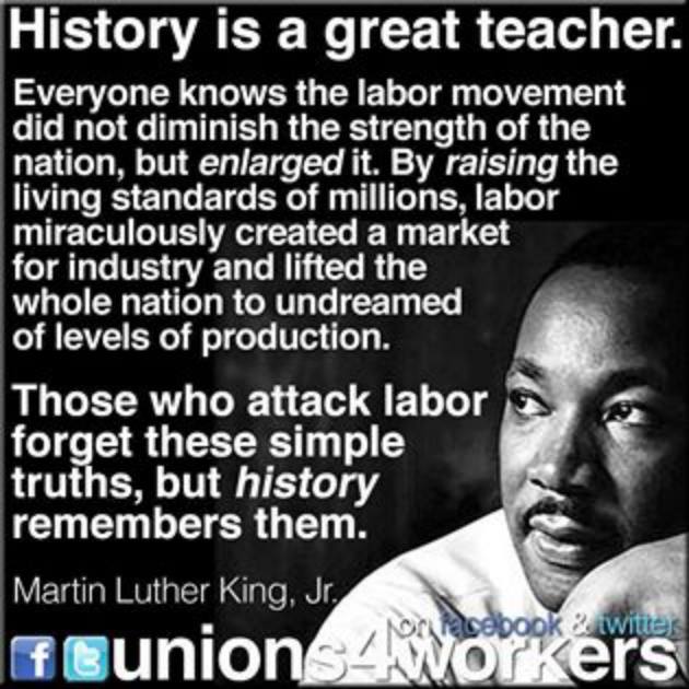 WNY AFL-CIO Area Labor Federation President Richard Lipsitz: “There’s Only One Path, The Path Of Struggle - Let Us Unite & Fight For A World For All People to Truly Observe & Honor The Life Of Dr. Martin Luther King, Jr.”